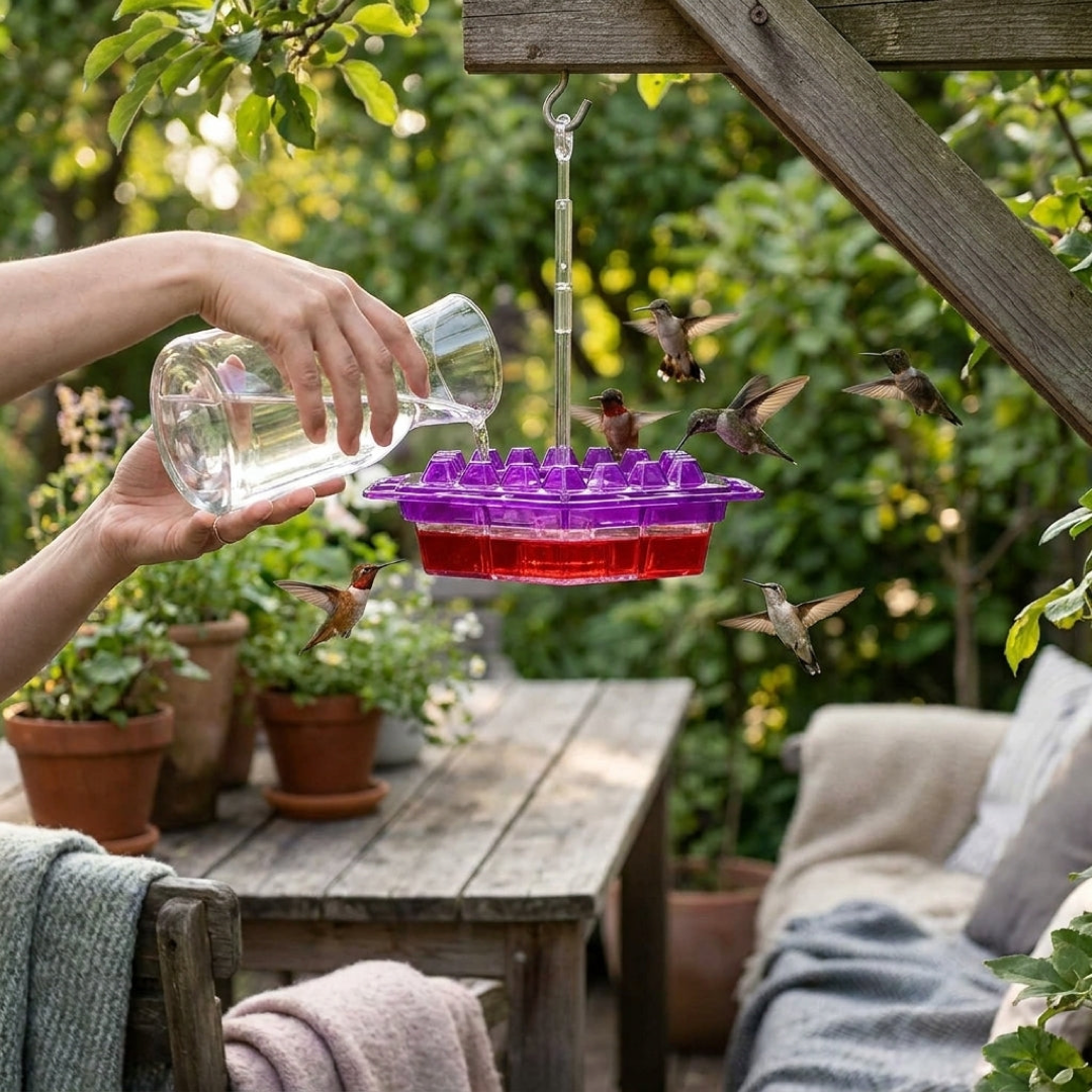 30-Port Hummingbird Feeder Keeps Ants Away