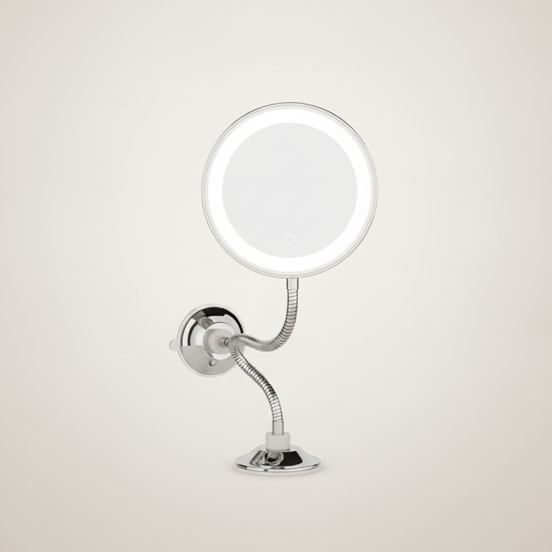 10x Lighted Suction Mirror for Precise Grooming