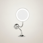 10x Lighted Suction Mirror for Precise Grooming