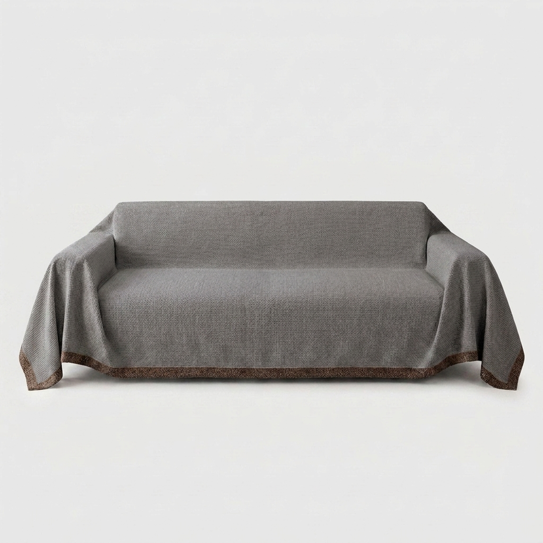 Stay-Put Sofa Cover for a Neater Living Room