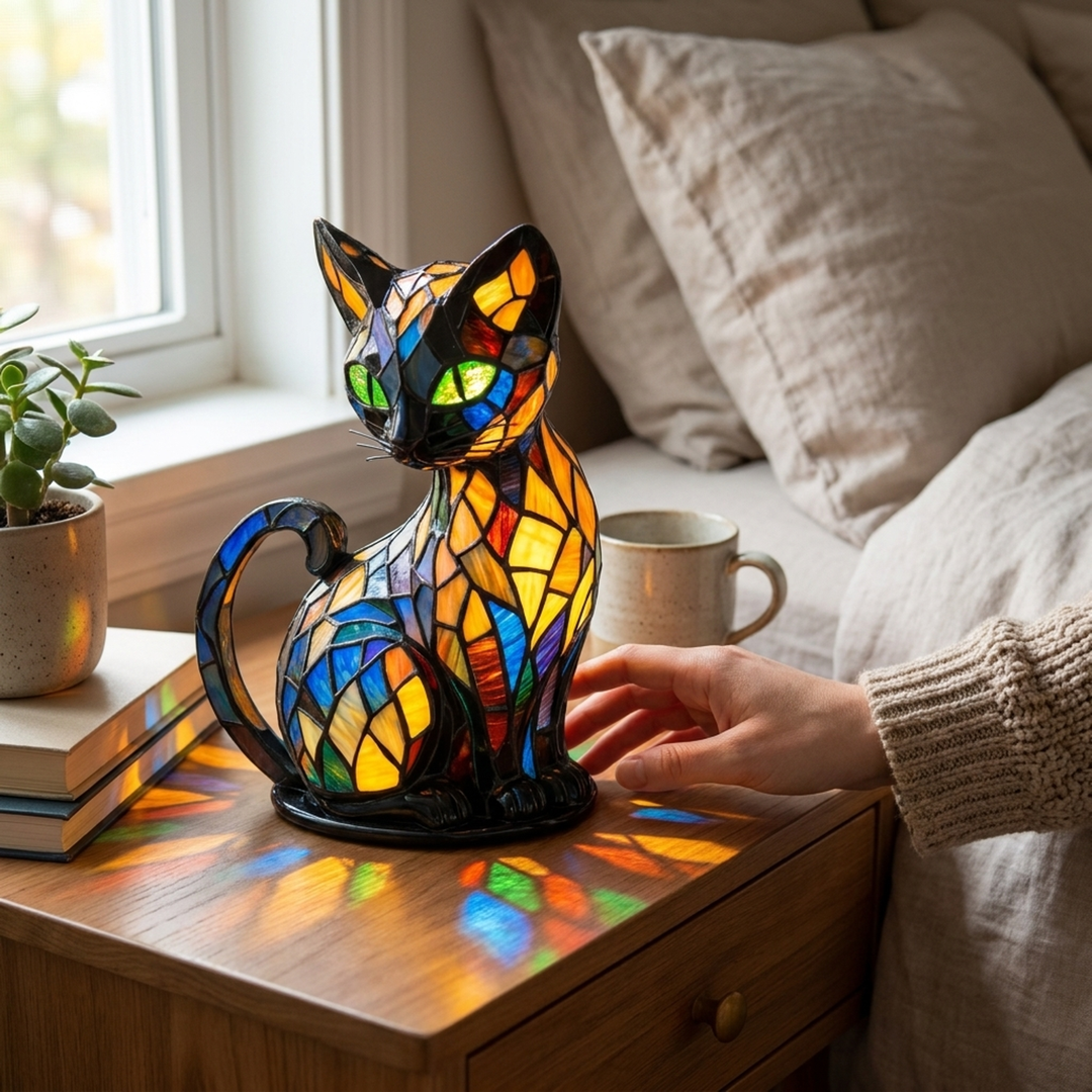 Cat LED Night Light for Gentle Bedtime Comfort