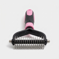 2-In-1 Pet Grooming Brush for Less Shedding