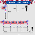 Solar Flag Lights for Bright Patriotic Pathways