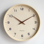 Minimalist Wood Wall Clock for Silent Timekeeping
