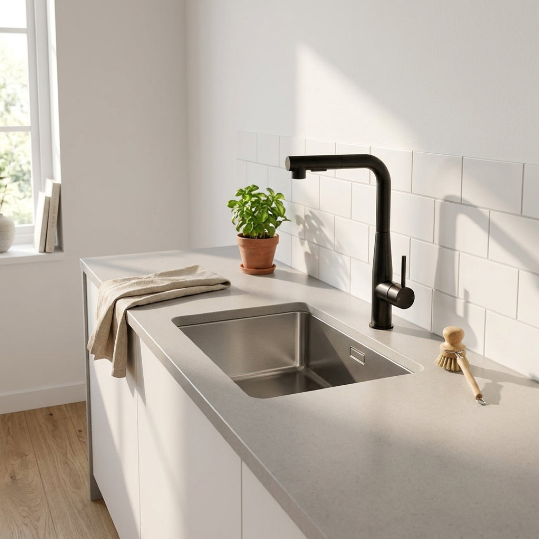 Pull-Down Kitchen Faucet for Effortless Rinsing