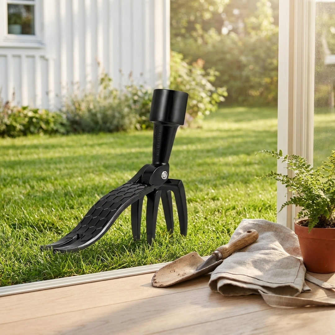 Stand-Up Root Puller for Back-Friendly Weeding