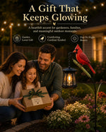 Cardinal Solar LED Light For Warm Garden Glow