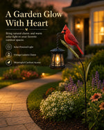 Cardinal Solar LED Light For Warm Garden Glow