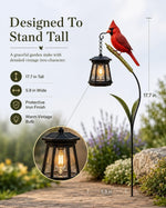 Cardinal Solar LED Light For Warm Garden Glow