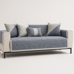 Stay-Put Cotton Linen Sofa Throw for Easy Protection