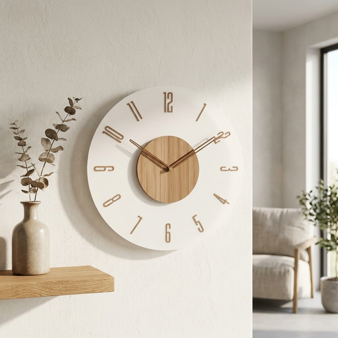 Wooden Wall Clock for Peaceful Timekeeping