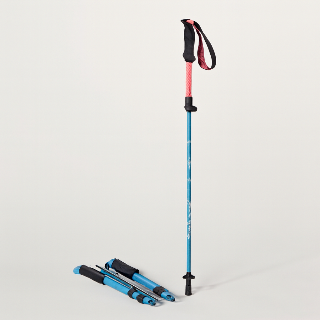 Folding Trekking Pole Pair for Stable Strides