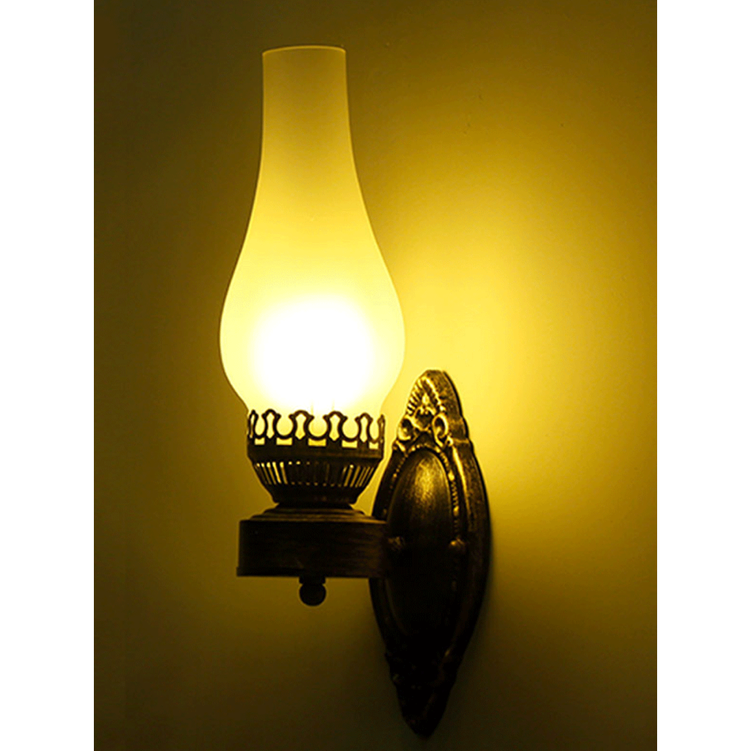 Kerosene-Style Wall Sconce for a Warm Glow