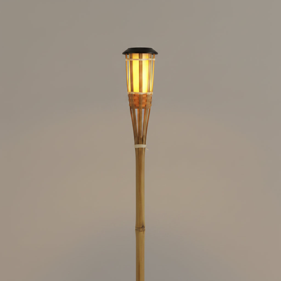 Bamboo Solar Path Light for Effortless Evenings