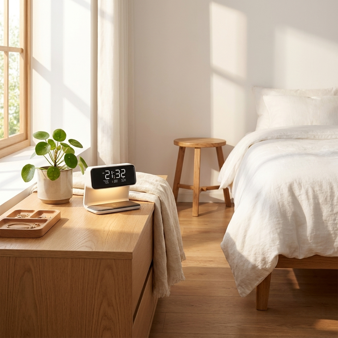 Dimmable LCD Alarm Clock – Easy Night Viewing