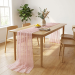 Pearl Gauze Table Runner for Romantic Gatherings