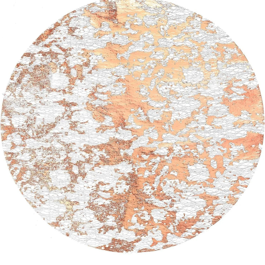 Shimmering Foil Placemats for Effortless Cleanup