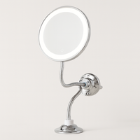 10x Lighted Suction Mirror for Precise Grooming