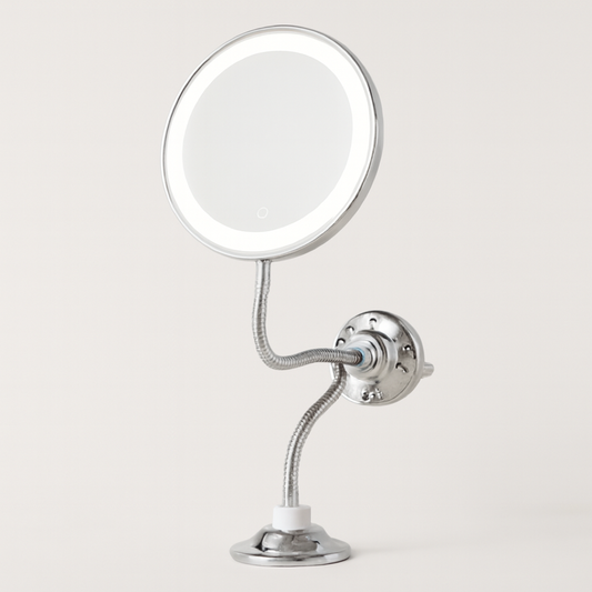 10x Lighted Suction Mirror for Precise Grooming
