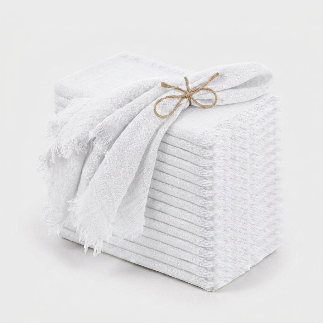 Rustic Fringe Napkin Set for Effortless Hosting