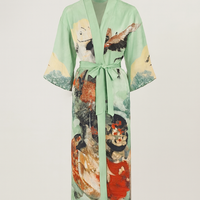 Vintage Print Kimono Cardigan for Effortless Layering