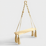 Boho Macrame Wall Shelf for Stylish Storage