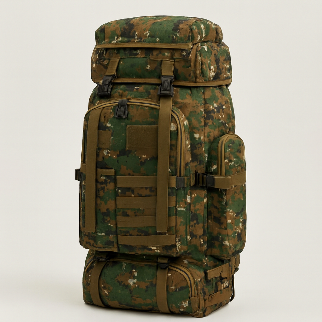 80L Tactical Rucksack for Organized Expeditions