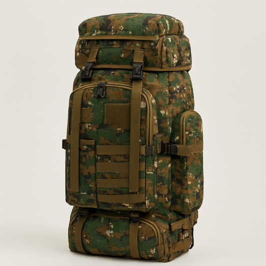80L Tactical Rucksack for Organized Expeditions
