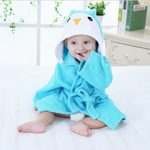 Critter Hood Baby Bathrobe for Cozy Drying