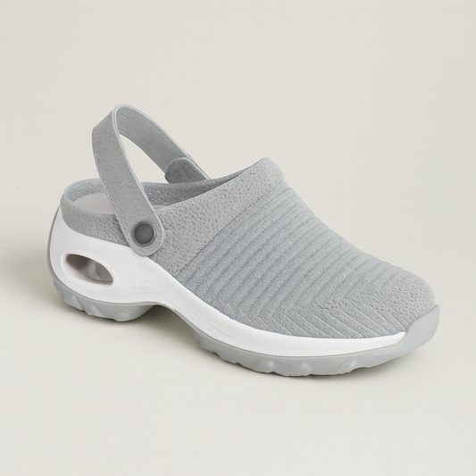 Air-Cushioned Mesh Clogs for Lasting Support