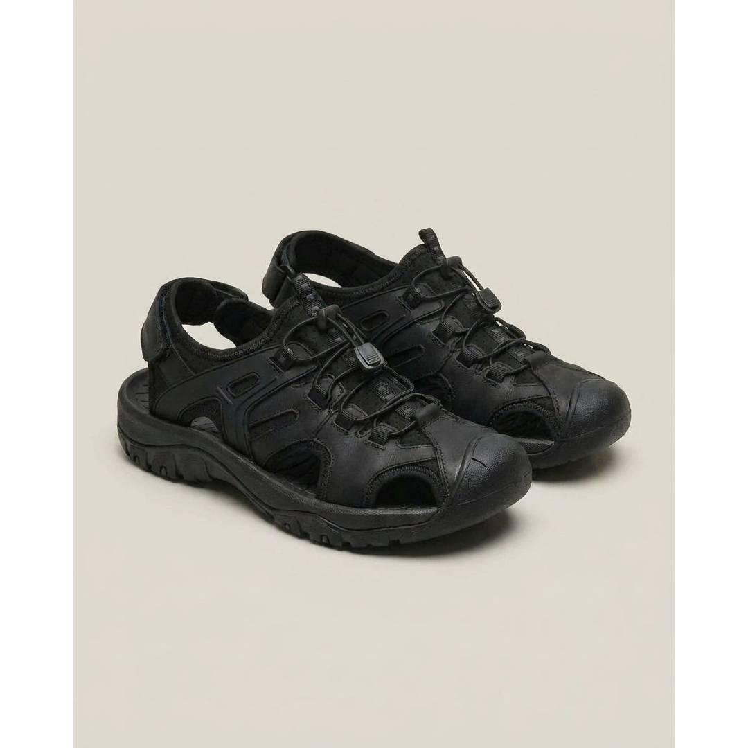 Men's Leather Adventure Sandals for Cool Comfort