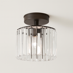 Square Crystal Ceiling Light for Radiant Rooms