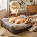 Large Supportive Dog Bed with Washable Cover