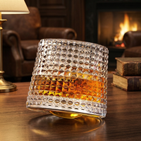 Swirling Crystal Whiskey Glasses for Fuller Flavor