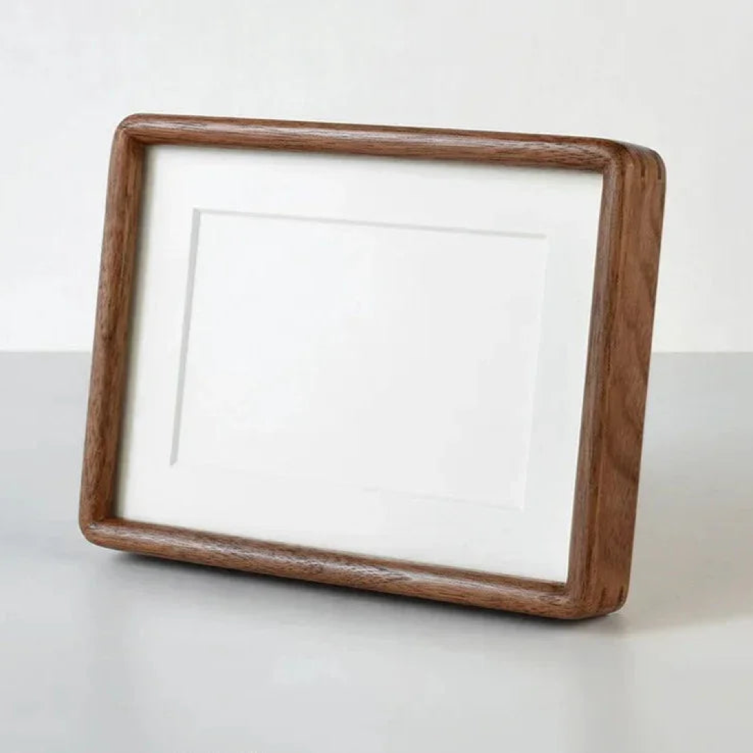 Matted Wood Picture Frame for Easy Display