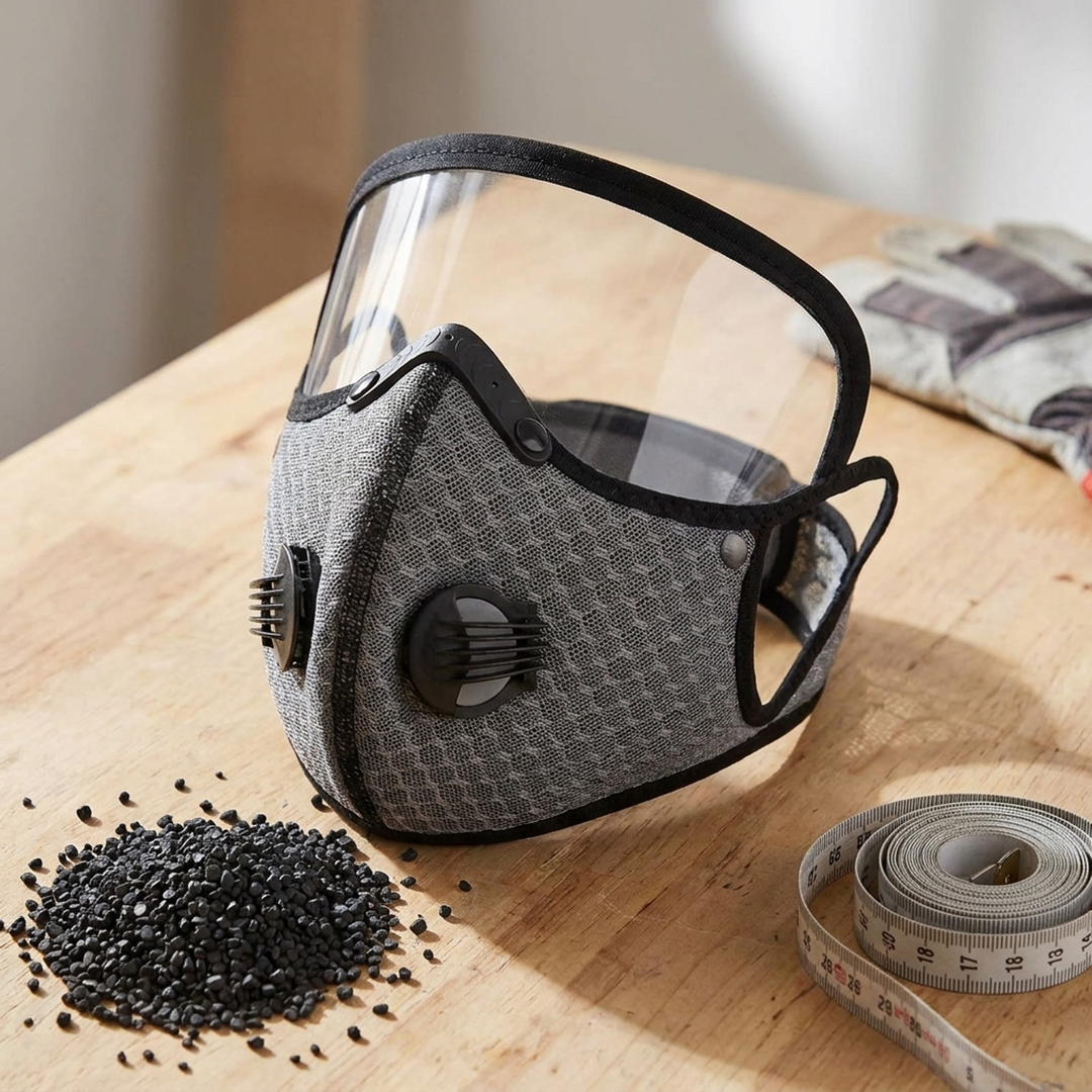 Adjustable Carbon Filter Mask for Dusty Tasks