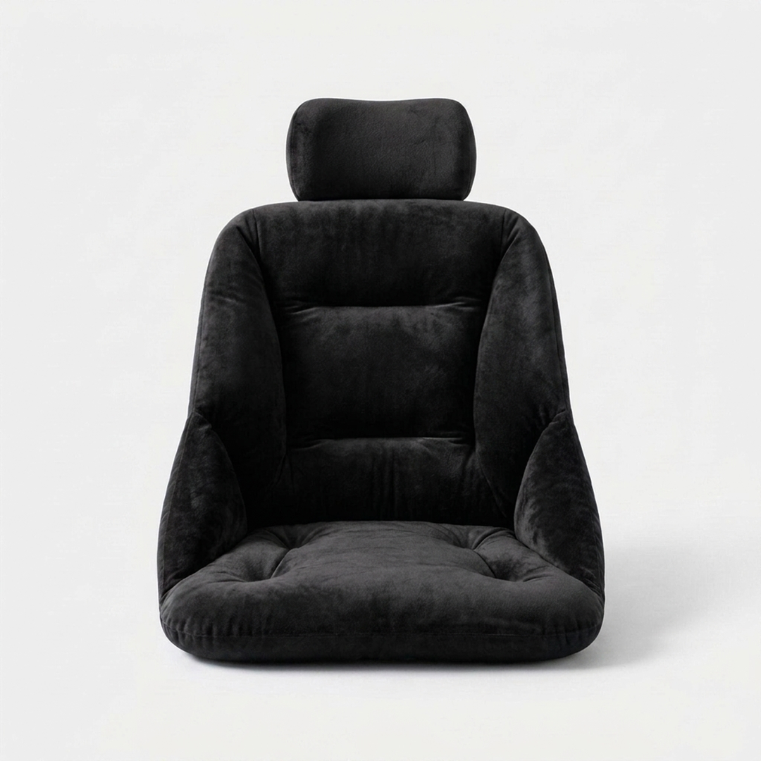 Contoured Memory Foam Seat Cushion with Velvet Cover