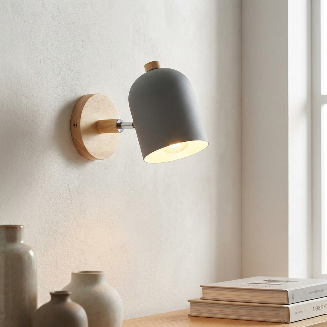 Wooden Wall Spotlight for Focused Lighting