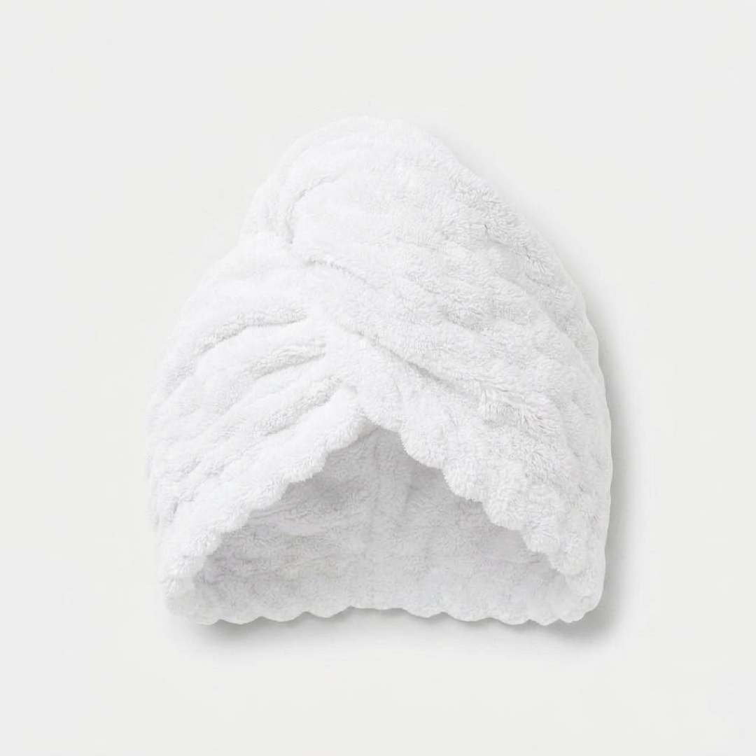 Microfiber Hair Turban for Faster, Frizz-Free Drying