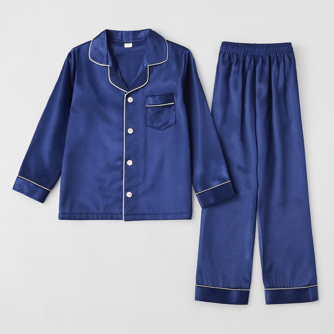 Kids Button-Up Pajamas for Cozy Nights