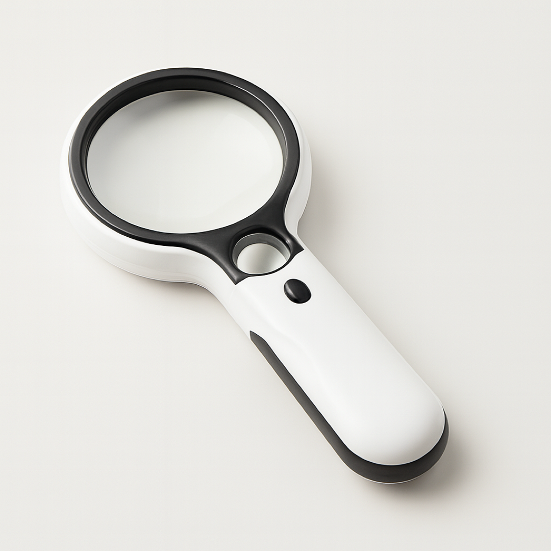 Dual-Lens LED Magnifier for Clear Close-Ups