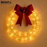 LED Christmas Wreath For A Warm Festive Glow