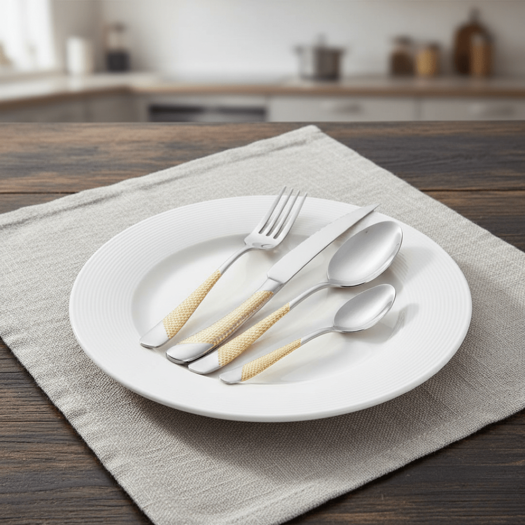 Textured Cutlery Set for Effortless Table Style