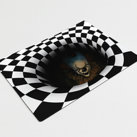 Clown Vortex Doormat With Non-Slip Grip