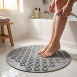 Round Non-Slip Bath Mat with Suction Cups