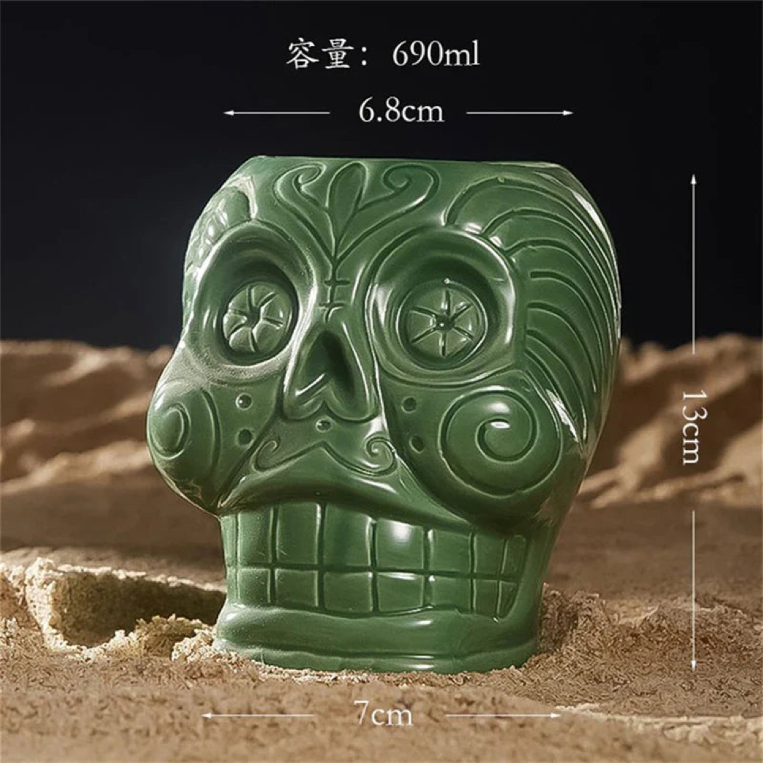 Skull Tiki Mug for Colder Cocktails
