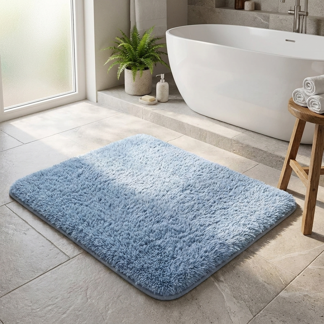 Quick-Dry Bath Mat for Cozy, Steady Footing