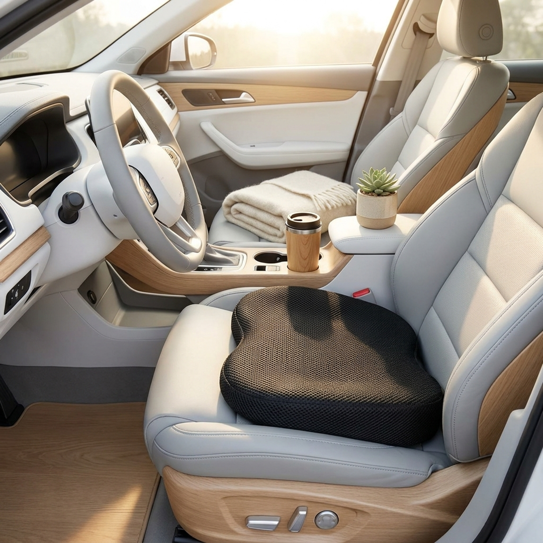 Driver Booster Cushion for a Clearer Road View