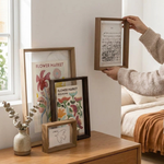 Double Glass Wood Frame for Floating Displays