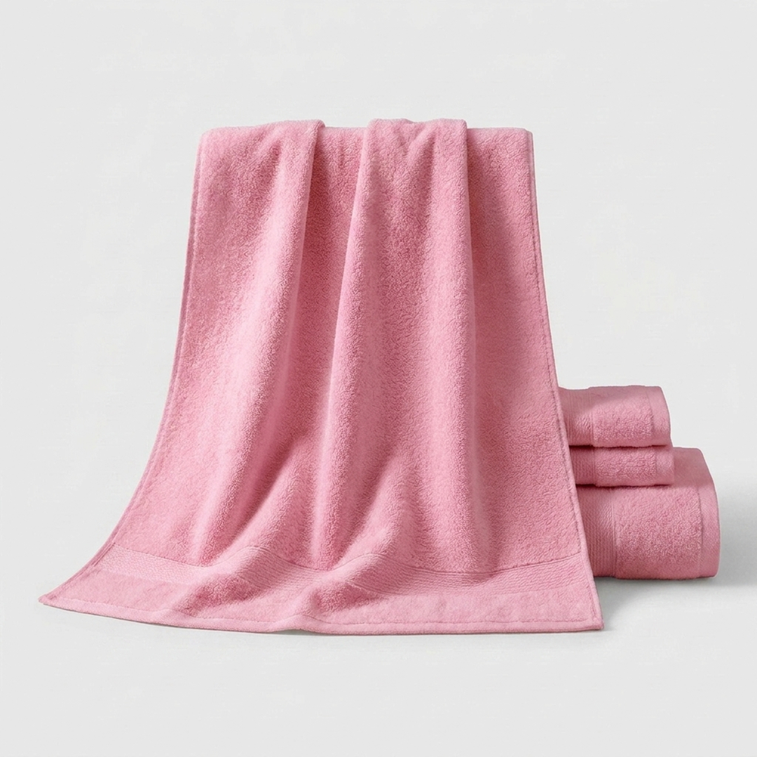 8-Piece Cotton Towel Set for Faster Drying